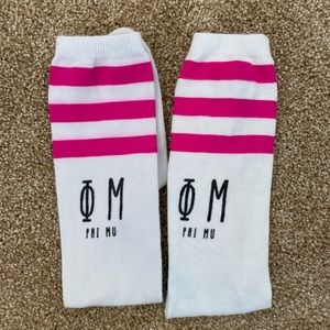 Phi Mu Knee High Socks